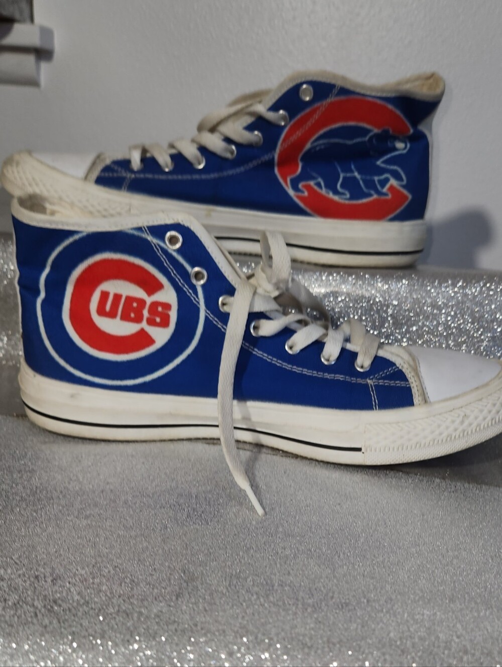 Cubs High-Top Sneakers in Royal Blue